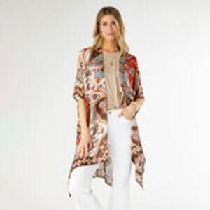 Earthy Bohemian Kimono Duster